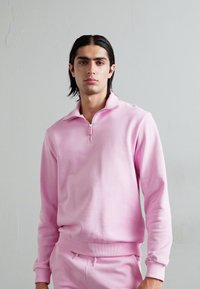 GCDS ESSENTIALS HALF ZIP - Sweatshirt - pink