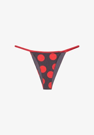 PULL&BEAR, POLKA DOT - BIKINI BOTTOMS - Bas de bikini - red
