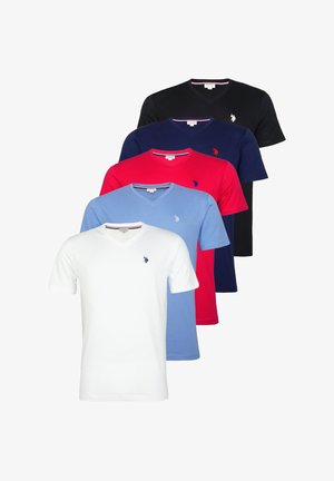 U.S. Polo Assn., KURZARM 5ER PACK - T-shirt basic - mehrfarbig
