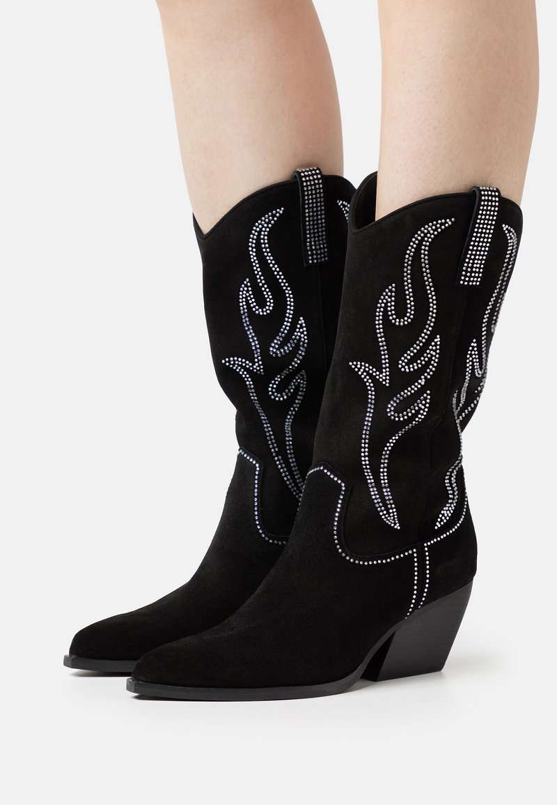 Steve Madden WALKOVER Cowboy/Biker boots black/black Zalando.co.uk