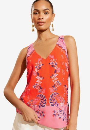 Love & Roses V NECK FRONT BACK -REGULAR FIT - Top - red