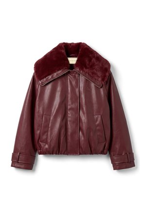 Calvin Klein Jeans, SHORT FILLED BOMBER - Μπουφάν από συνθετικό δέρμα - deep rouge