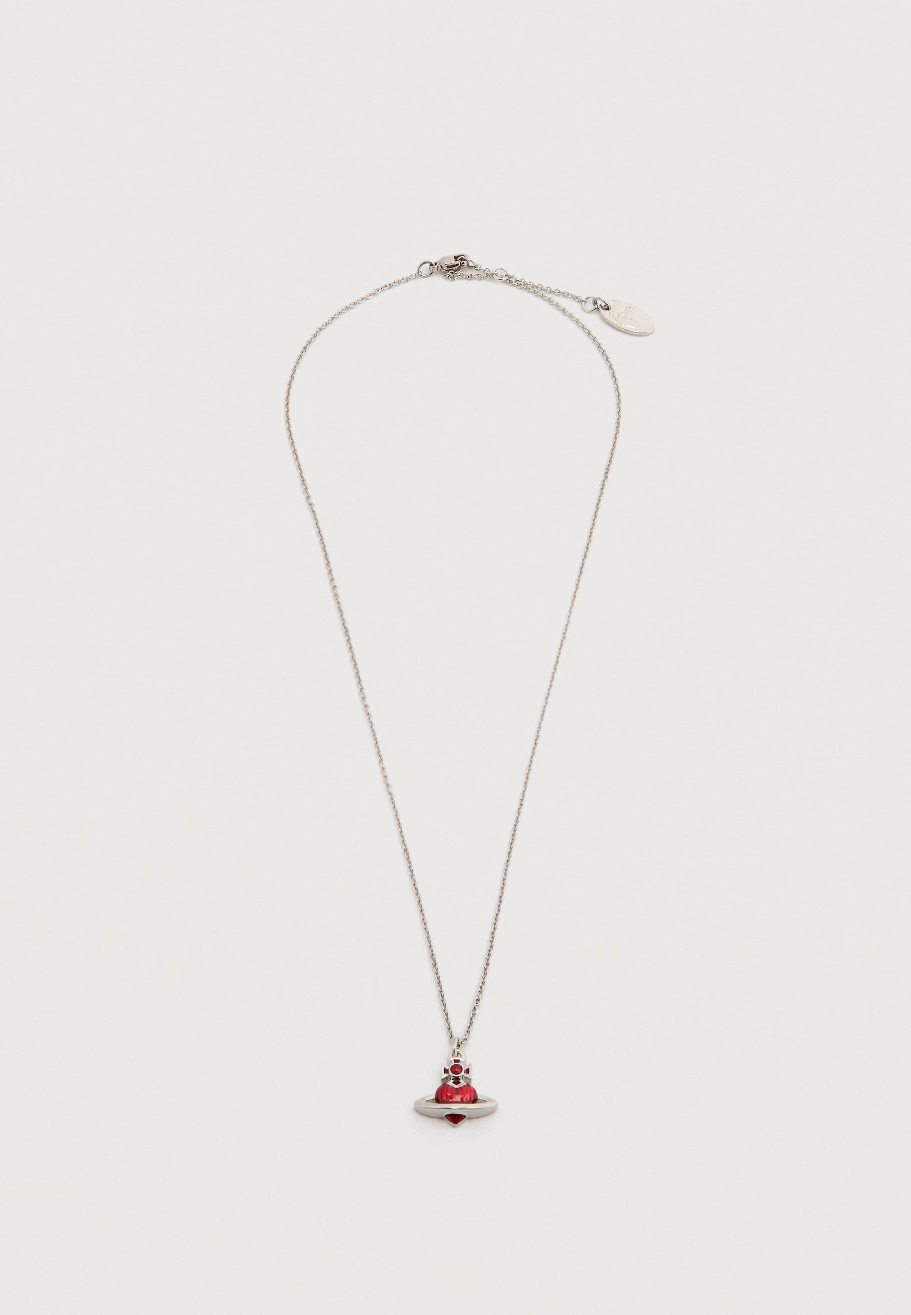 Vivienne Westwood NEW DIAMANTE HEART PENDANT - Colier - platinum
