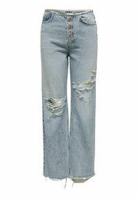 HIGH WAIST  KIKI - Straight leg jeans - medium blue denim