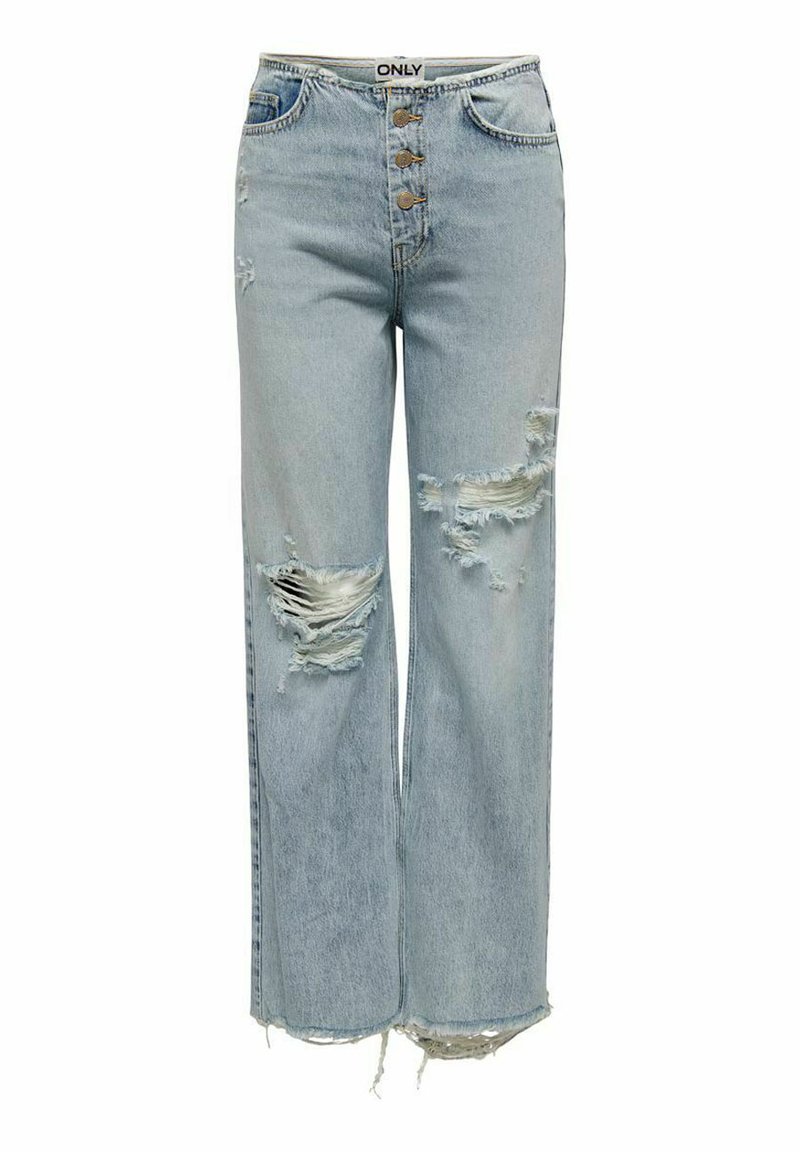 ONLY HIGH WAIST  KIKI - Sirgete säärtega teksad - medium blue denim