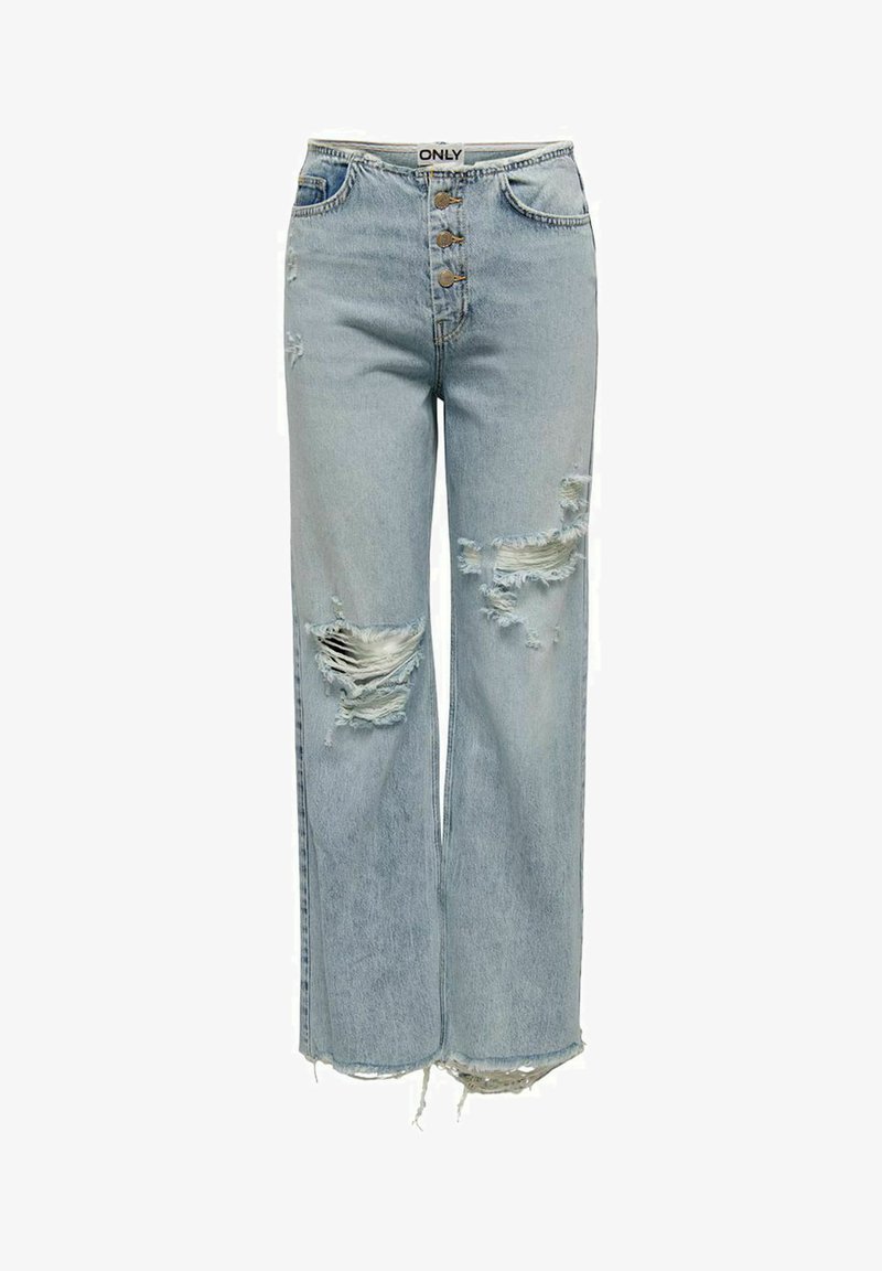 ONLY HIGH WAIST KIKI - Sirgete säärtega teksad - medium blue denim