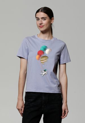 watapparel BALLOON SPACEMAN - T-shirt print - lavender