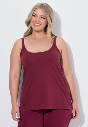 MIAMODA, TOP, KOMFORT FIT, SPAGHETTITRÄGER - Top - claret