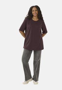 Kaffe Curve JENNA  - Camiseta básica - fudge