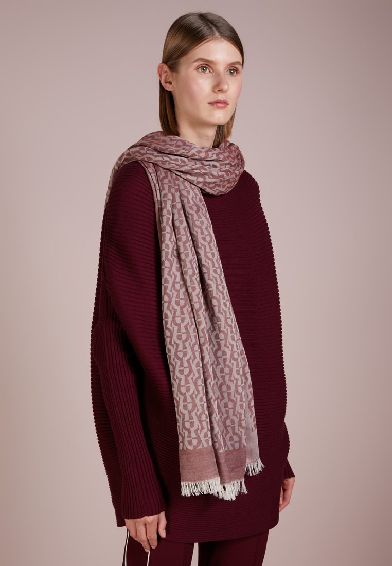 AIGNER LOGO SHAWL - Sciarpa - burgundy