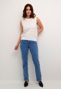 Kaffe KALIZZY - Blouse - chalk feather grey stripe