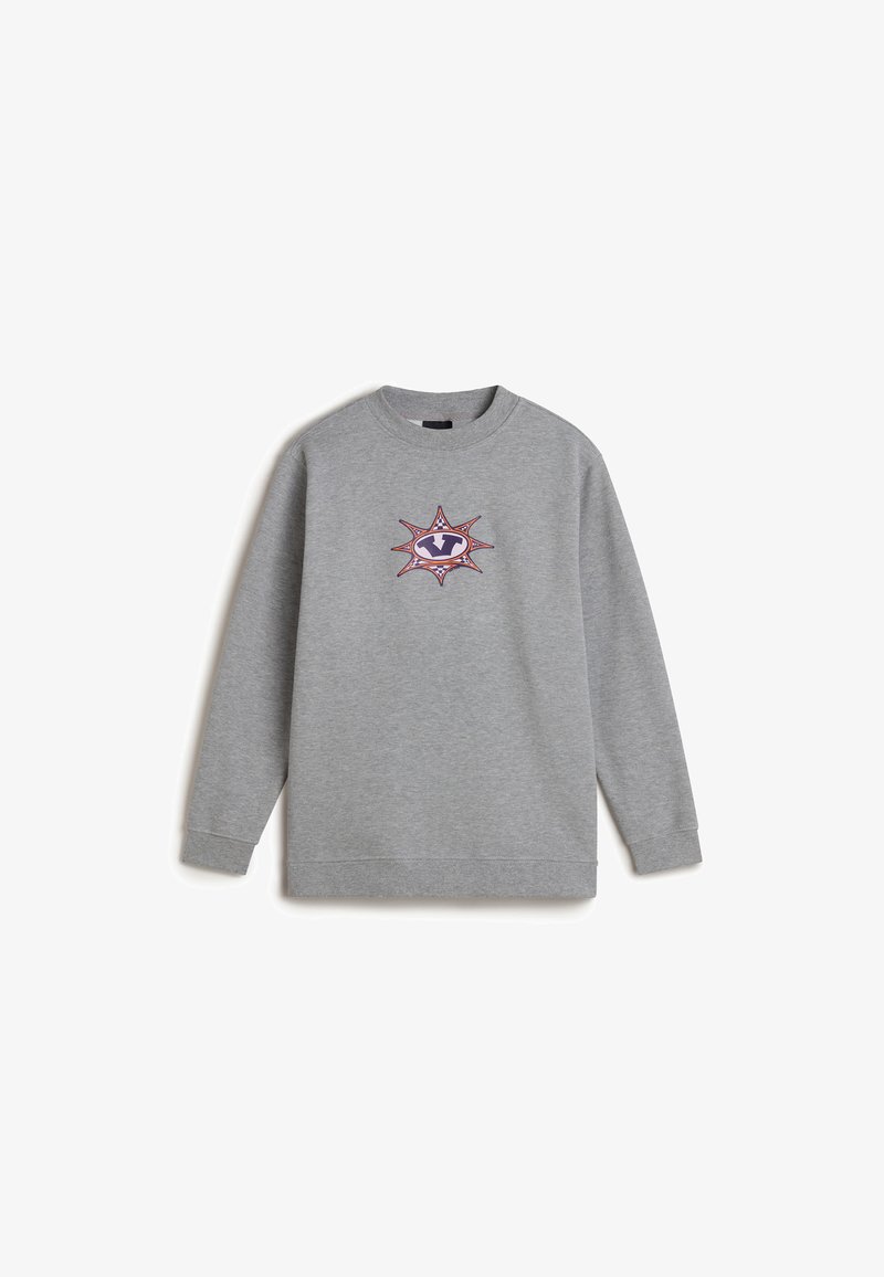 Vans STAR CHECKER CREW NECK - Sweatshirt - dark grey