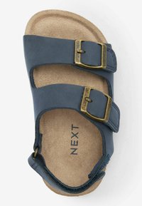 Next CUSHIONED DOUBLE BUCKLE TOUCH FASTENING STANDARD - Lær-at-gå-sko - navy