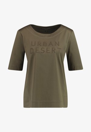 Print T-shirt - light khaki