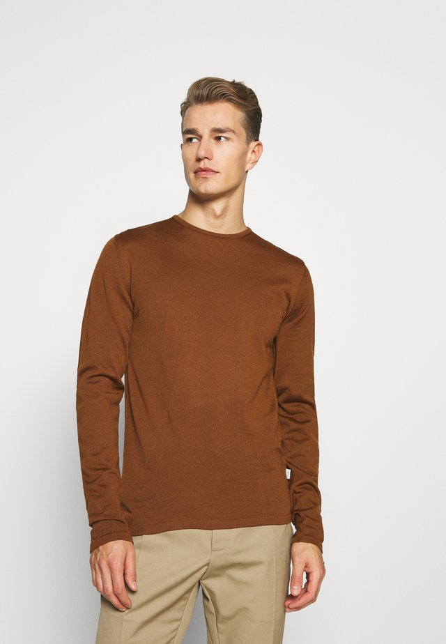 O NECK - Strikpullover /Striktrøjer - cappuccino