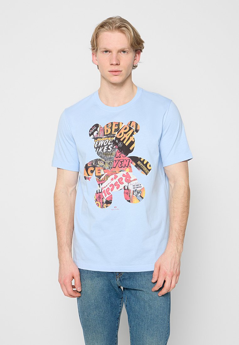 PS Paul Smith T-shirt print blauw