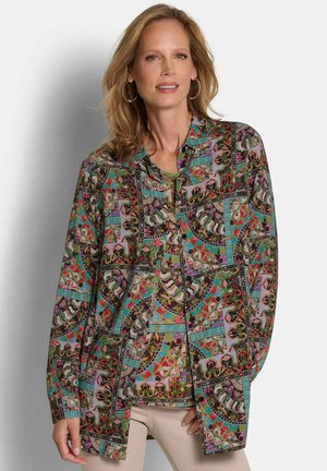 LÄNGER GESCHNITTENE - Hemdbluse - colourful patterned