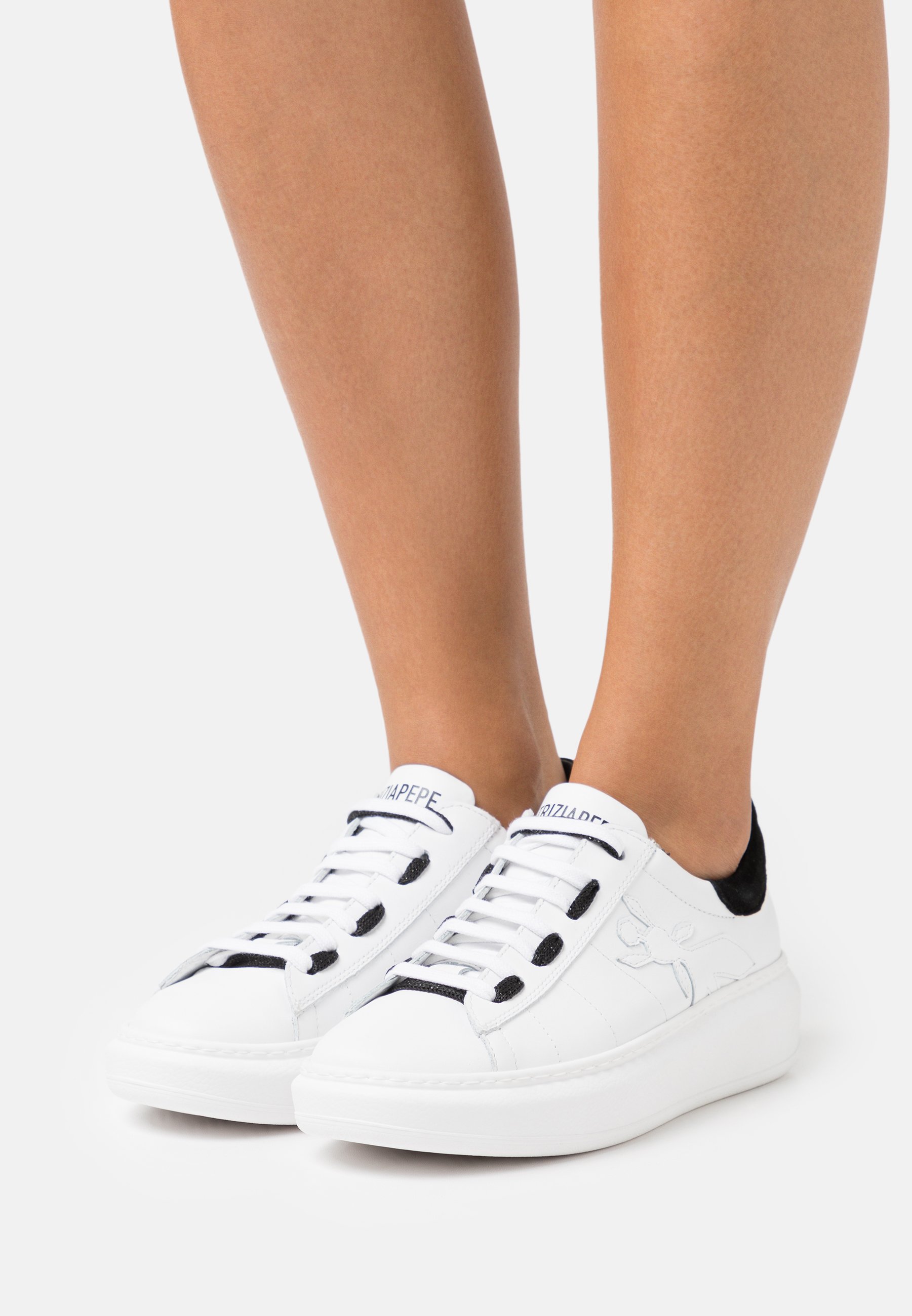 Patrizia Pepe Sneakers laag - white/black/wit - Zalando.nl