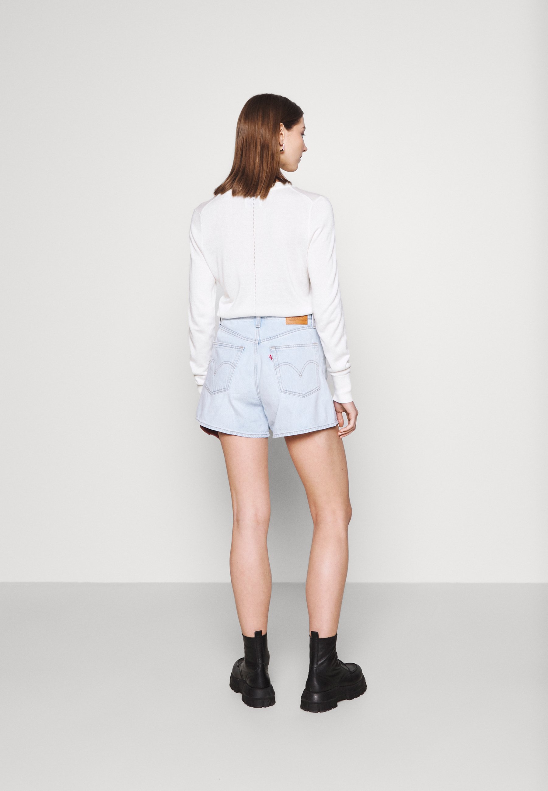 Levi's® HIGH LOOSE - Džinsiniai šortai - supa dupa fly/šviesiai mėlyno  džinso - Zalando.lt