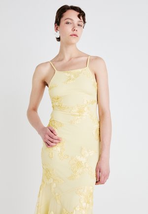 EMBROIDERY DRESS - Ballkjole - light yellow