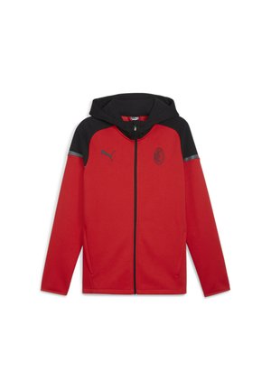 AC MILAN CASUALS HOODED - Klubiriided - for all time red- black