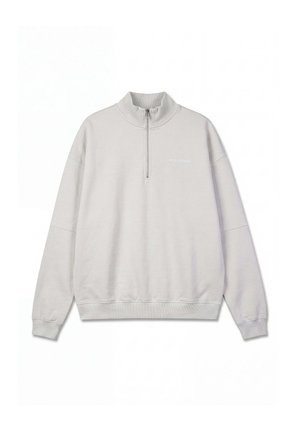 Pegador, LOGO OVERSIZED HALF ZIP SWEATER - Felpa - grau