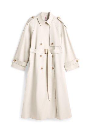 Tommy Hilfiger WATER REPELLENT TWILL OVERSIZED TRENCH COAT - Trenchcoat - light silt