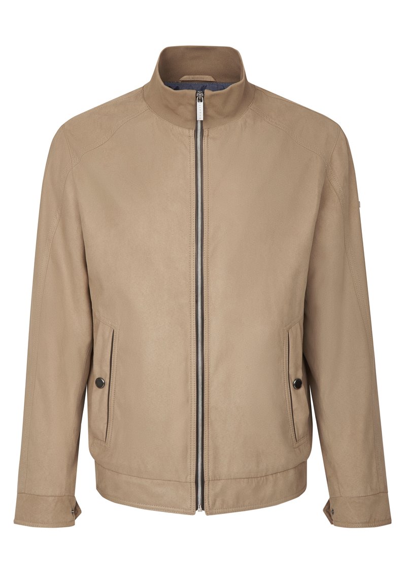 Bugatti Imitatieleren jas taupe Bugatti Imitatieleren jas taupe