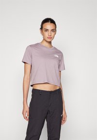 The North Face SIMPLE DOME CROPPED SLIM TEE - T-shirts med print - purple chalk