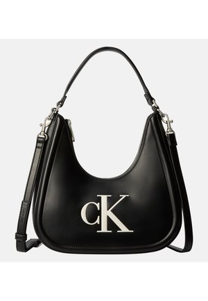 Calvin Klein, BOLD SMALL CRESCENT - Handtasche - black/white