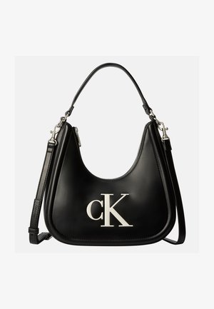 Calvin Klein, BOLD SMALL CRESCENT BAG - Bolso de mano - black/white