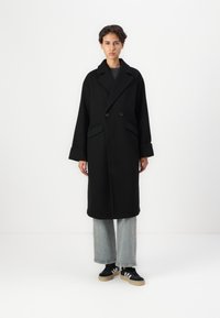 JDY JDYFREJA LONG COAT  - Klasikinis paltas - black