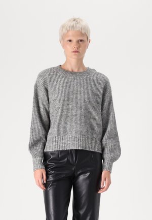 Vero Moda VMMEILANI O NECK PULLOVER - Svetr - medium grey
