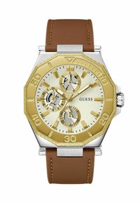 Guess PRIME - Cronografo - brown and gold coloured