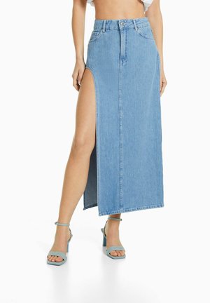 Jeansrock - light-blue denim