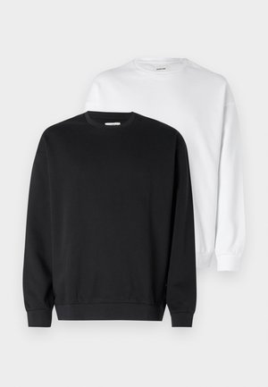 UNISEX 2 PACK - Sweatshirt - black/white