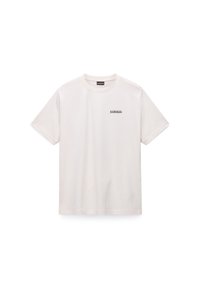 Λευκό βαμβακερό μπλουζάκι με κοντά μανίκια, στρογγυλή λαιμόκοψη και μικρό εκτυπωμένο λογότυπο στο αριστερό στήθος. Διαθέτει άνετη, ίσια εφαρμογή.