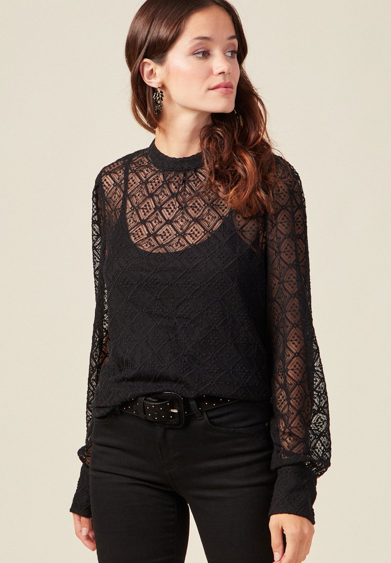 BONOBO Jeans MIT LANGEN ÄRMELN - Bluse - noir