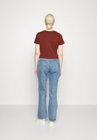 VILA T-shirt - bas - dark red