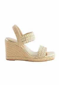 Next FOREVER COMFORT SQUARE TOE WEAVE - REGULAR FIT - Espadrilles - gold