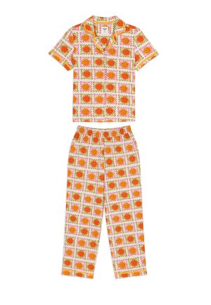 Chelsea Peers, SUNSHINE TILE PRINT SET - Yöasusetti - orange