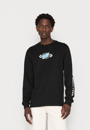 CONTEST OVAL FRONT UNISEX - Top s dlouhým rukávem - black