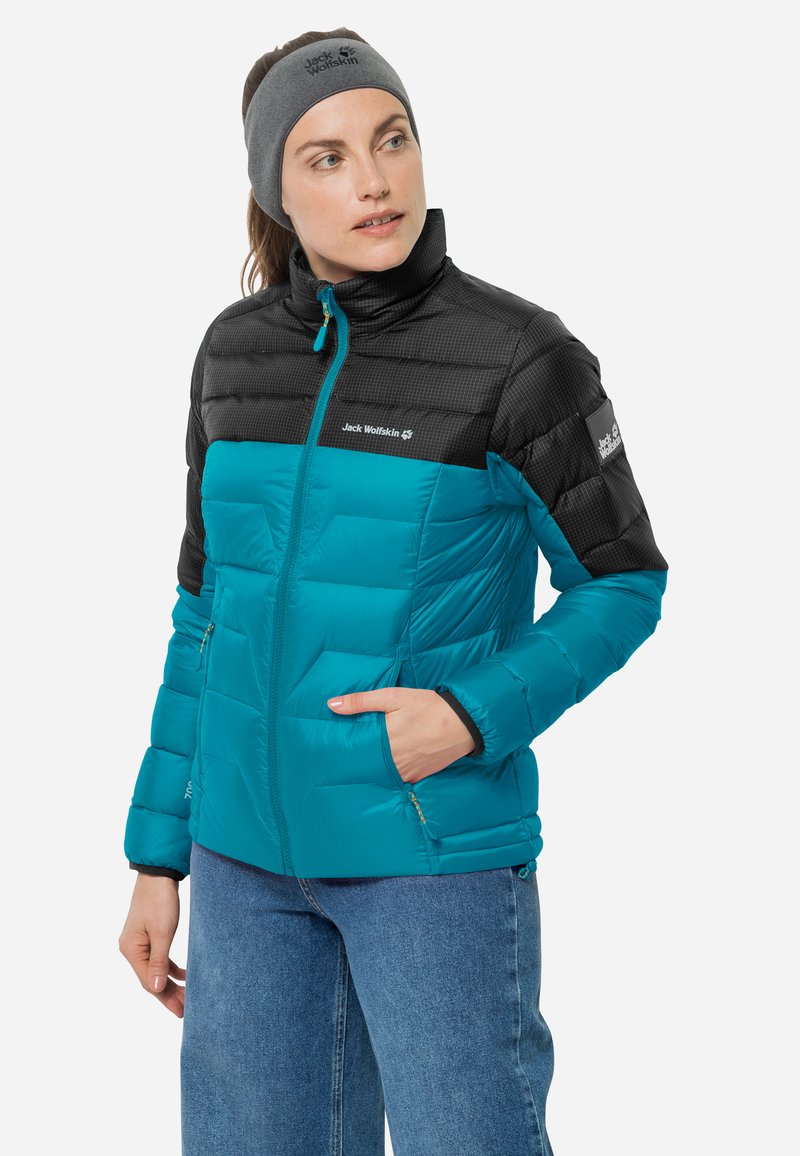 Damen Sportbekleidung | Jack Wolfskin DNA TUNDRA Daunenjacke dark cyan/türkis - WD29543 Damen Sportbekleidung | Jack Wolfskin DNA TUNDRA Daunenjacke dark cyan/türkis - WD29543