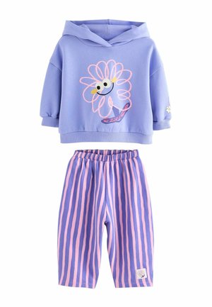 REGULAR FIT JOGGERS - Kapucnis pulóver - purple stripe flower