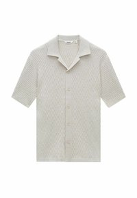 HANS KNITTED SHIRT - Neuletakki - beige melange