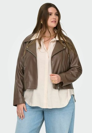 CARCARMEN BIKER OTW NOOS - Blazer - chocolate martini