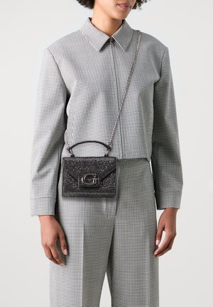Guess ZALINA MINI TOP HANDLE FLAP - Sac à main - pewter