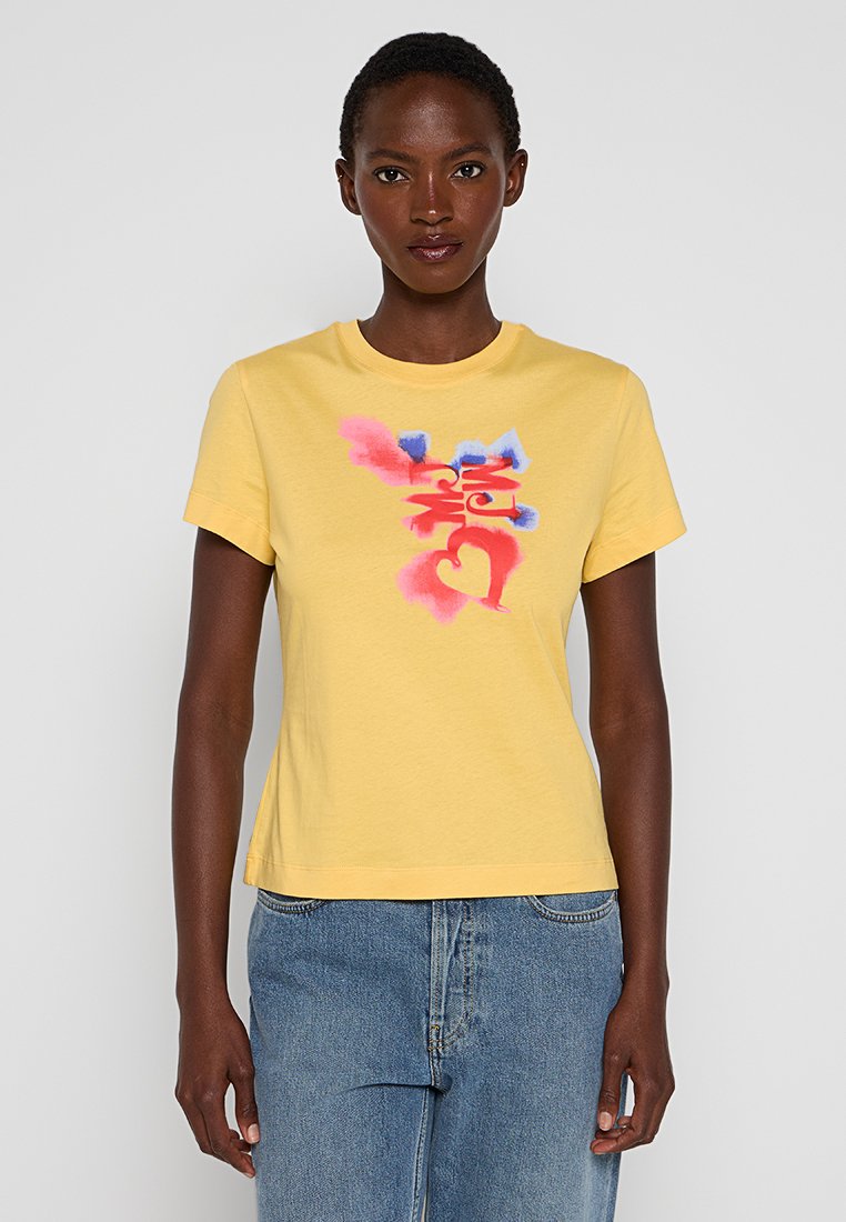 MOSCHINO JEANS T-shirt print geel