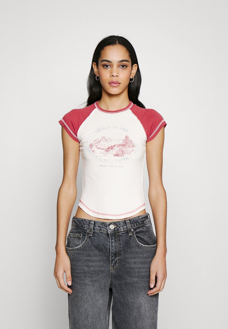 BDG Urban Outfitters WIZARD Print Tshirt multicoloured/offwhite