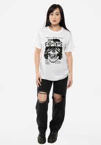 Paradiso Clothing FOO FIGHTERS ROXY FLYER UNISEX - Print T-shirt - white
